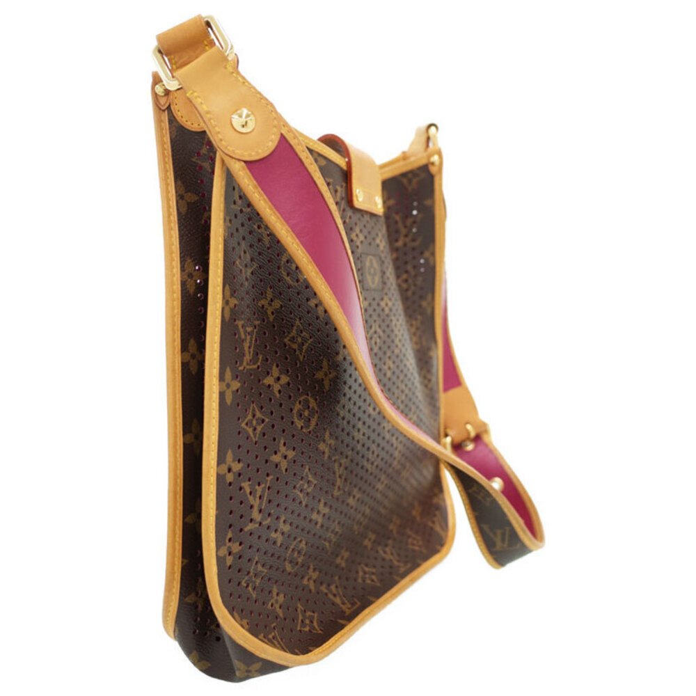 Louis Vuitton Leather Brown Bag Shoulder Musette Perforated Monogram